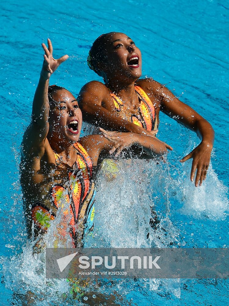 2016 Summer Olympics. Synchronized swimming duets. Technical routine