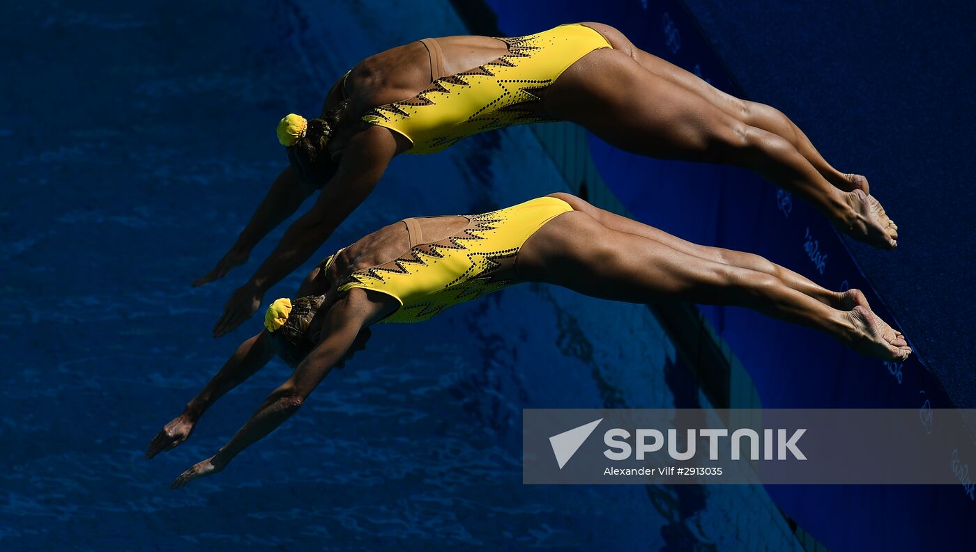 2016 Summer Olympics. Synchronized swimming duets. Technical routine