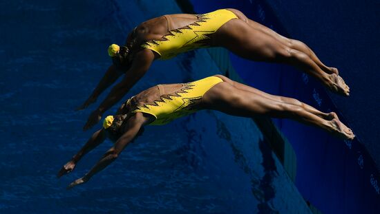 2016 Summer Olympics. Synchronized swimming duets. Technical routine