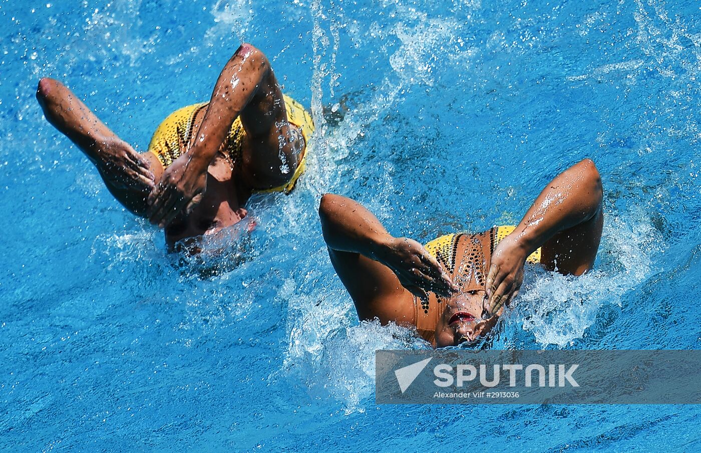 2016 Summer Olympics. Synchronized swimming duets. Technical routine