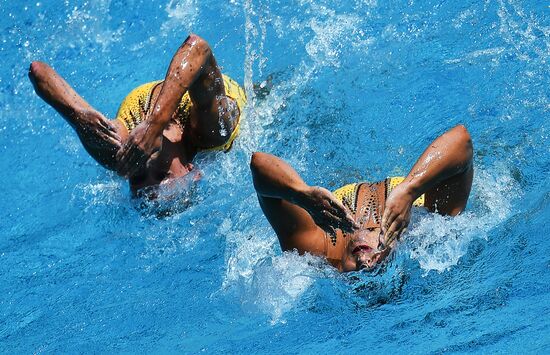 2016 Summer Olympics. Synchronized swimming duets. Technical routine
