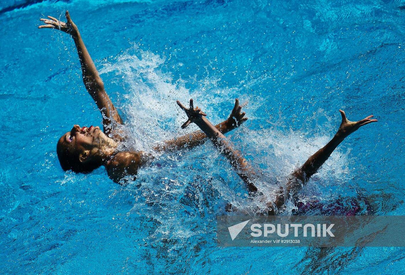 2016 Summer Olympics. Synchronized swimming duets. Technical routine