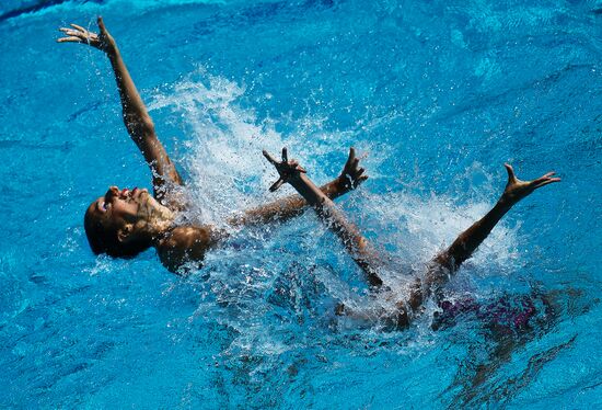 2016 Summer Olympics. Synchronized swimming duets. Technical routine