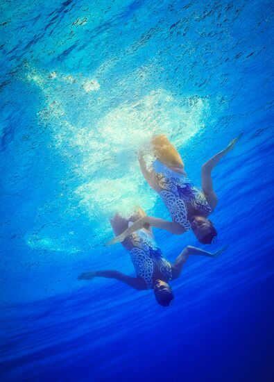 2016 Summer Olympics. Synchronized swimming duets. Technical routine