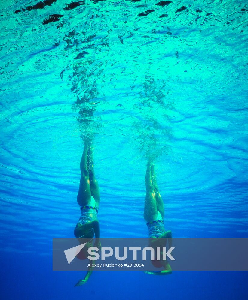 2016 Summer Olympics. Synchronized swimming duets. Technical routine