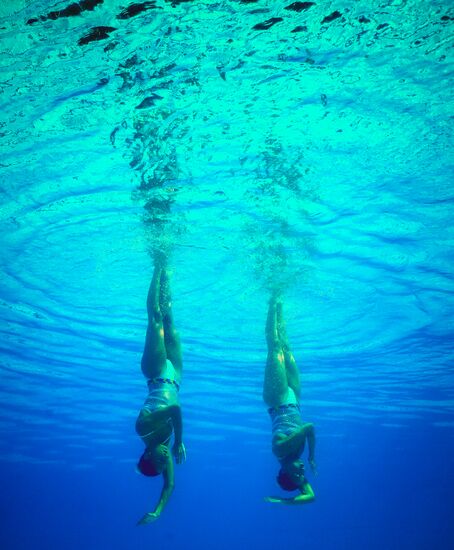 2016 Summer Olympics. Synchronized swimming duets. Technical routine