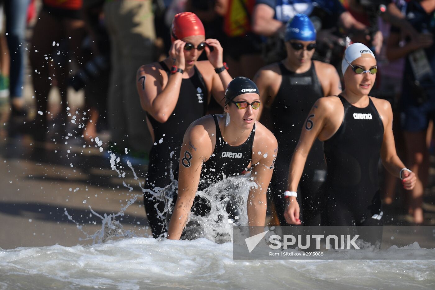 2016 Summer Olympics. Swimming. 10 km open water. Women
