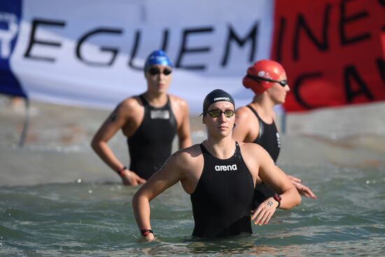 2016 Summer Olympics. Swimming. 10 km open water. Women
