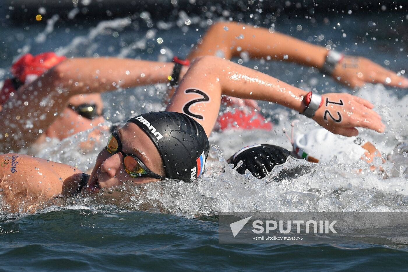 2016 Summer Olympics. Swimming. 10 km open water. Women