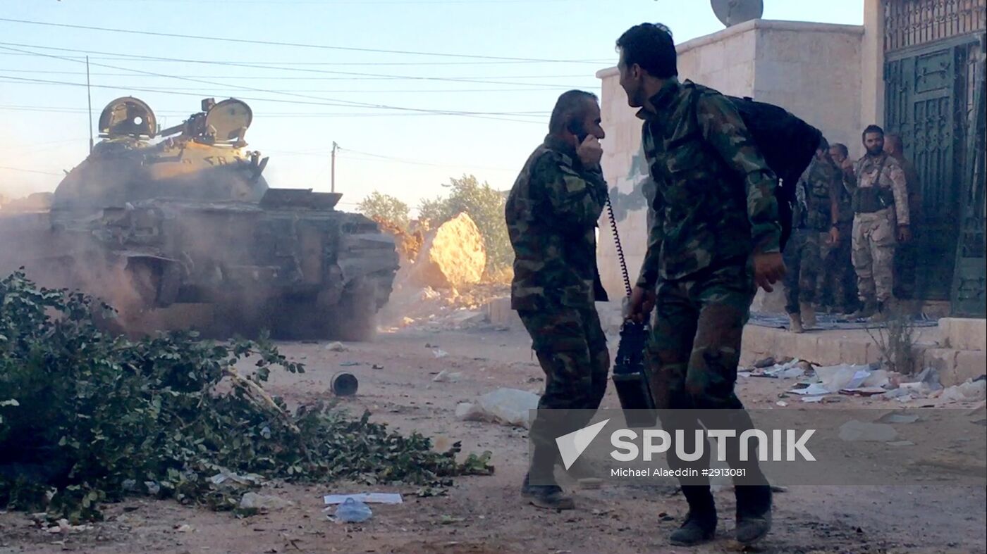 Syrian army's assault on southwest Aleppo