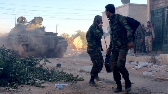 Syrian army's assault on southwest Aleppo