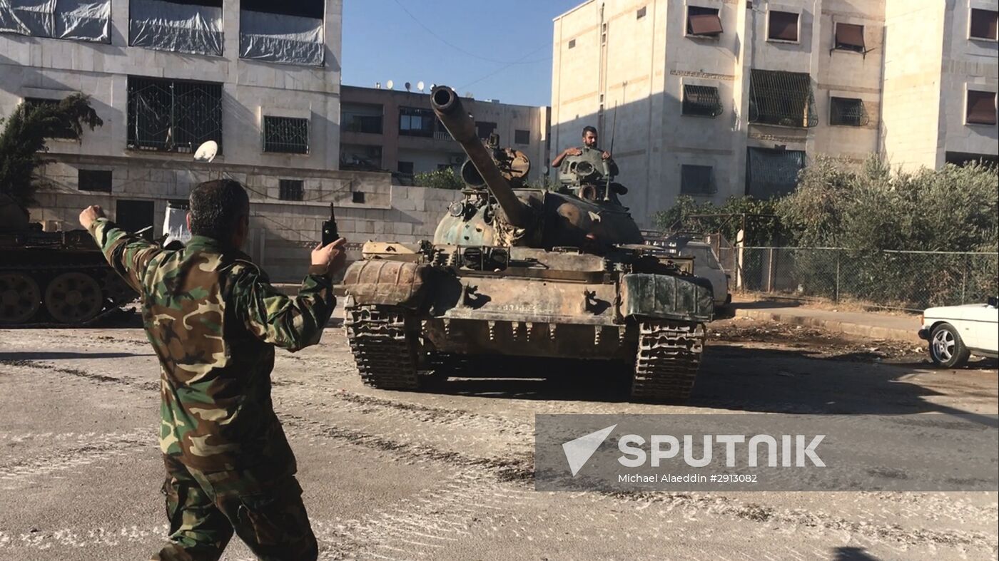 Syrian army's assault on southwest Aleppo