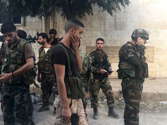 Syrian army's assault on southwest Aleppo