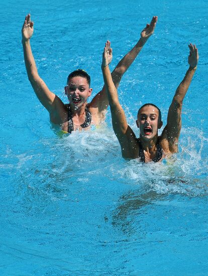 2016 Summer Olympics. Synchronized swimming duets. Technical routine