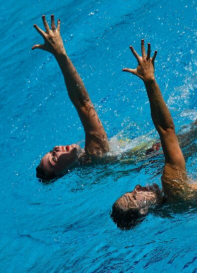 2016 Summer Olympics. Synchronized swimming duets. Technical routine