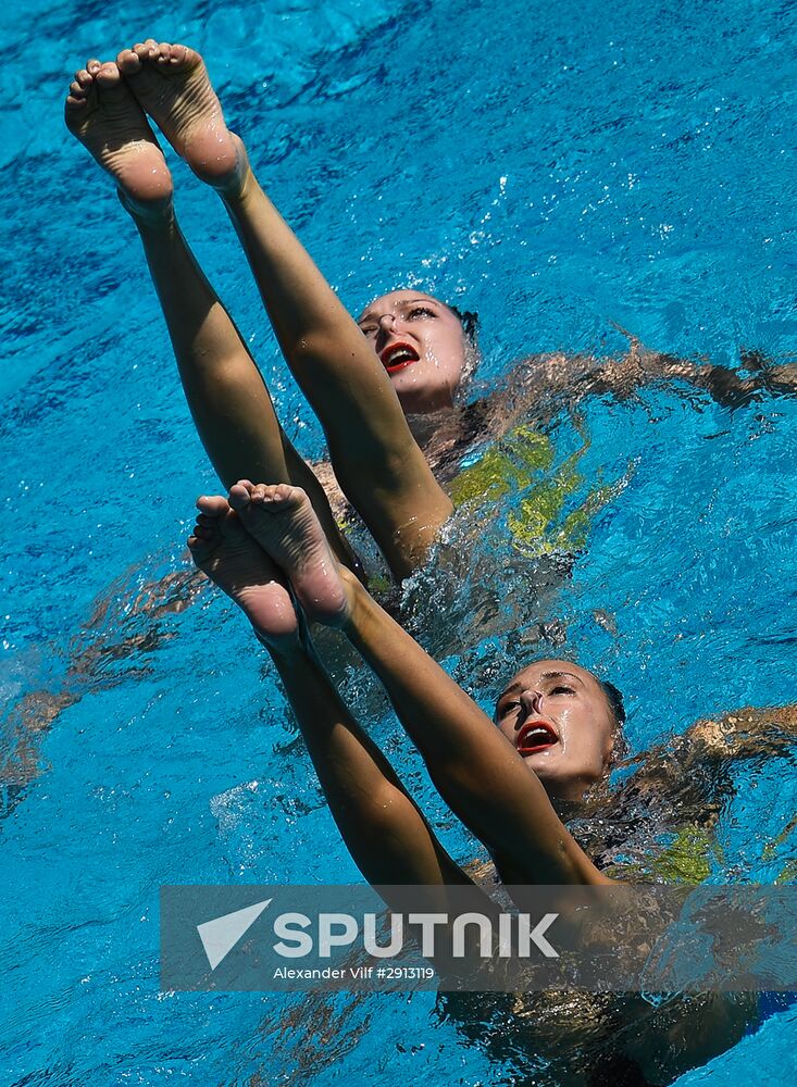 2016 Summer Olympics. Synchronized swimming duets. Technical routine