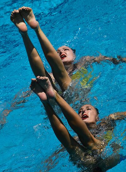 2016 Summer Olympics. Synchronized swimming duets. Technical routine