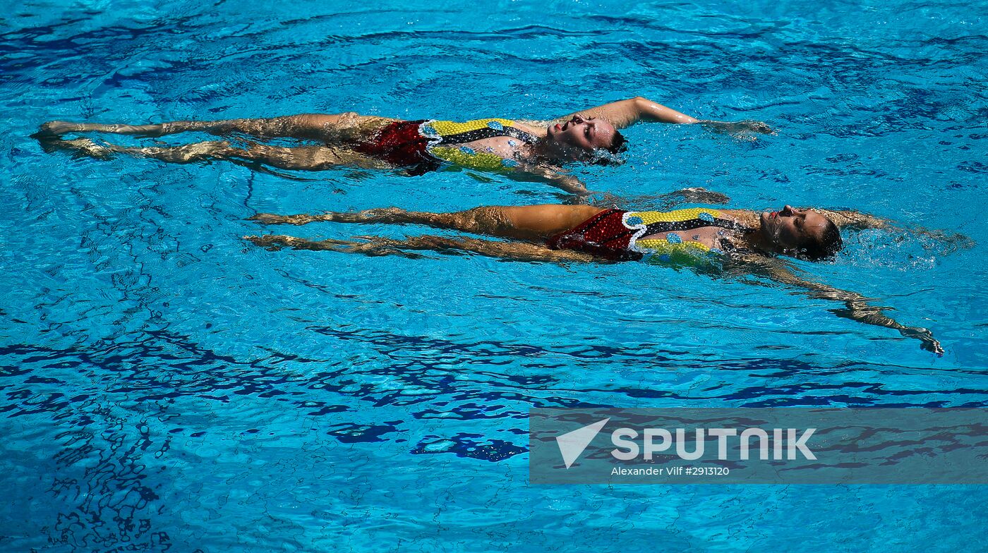2016 Summer Olympics. Synchronized swimming duets. Technical routine