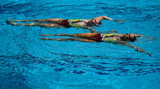 2016 Summer Olympics. Synchronized swimming duets. Technical routine