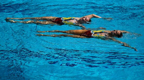 2016 Summer Olympics. Synchronized swimming duets. Technical routine