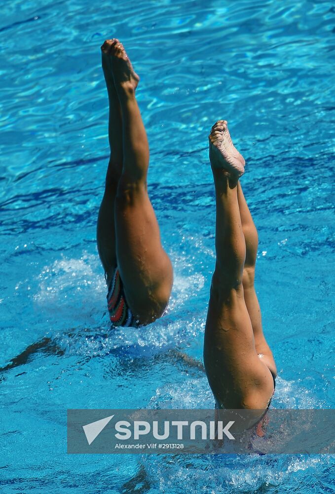 2016 Summer Olympics. Synchronized swimming duets. Technical routine