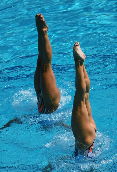 2016 Summer Olympics. Synchronized swimming duets. Technical routine