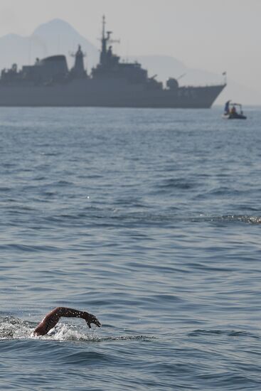 2016 Summer Olympics. Swimming. 10 km open water. Women