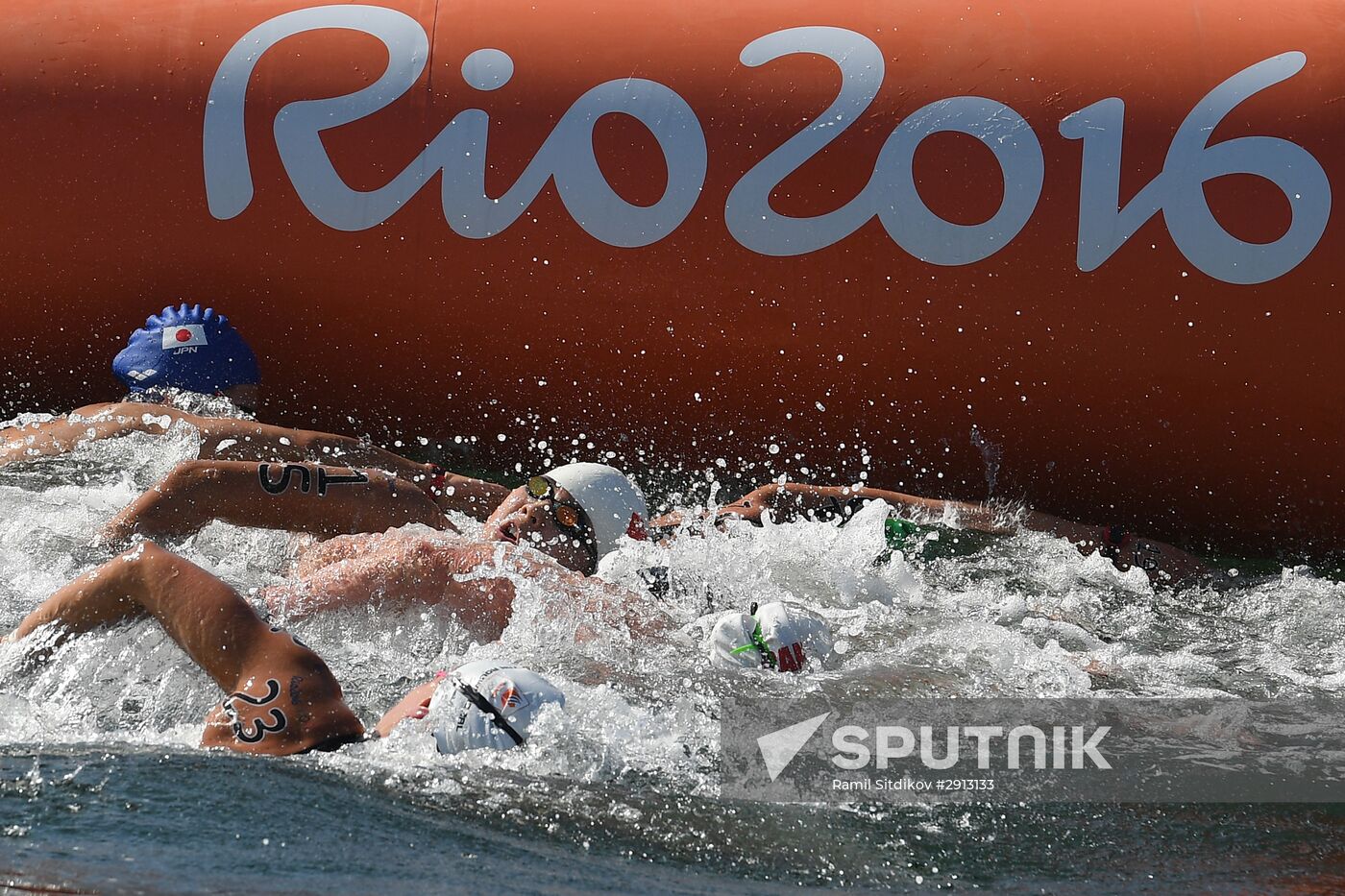 2016 Summer Olympics. Swimming. 10 km open water. Women