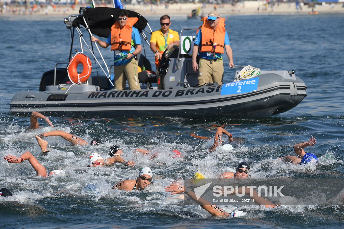 2016 Summer Olympics. Swimming. 10 km open water. Women
