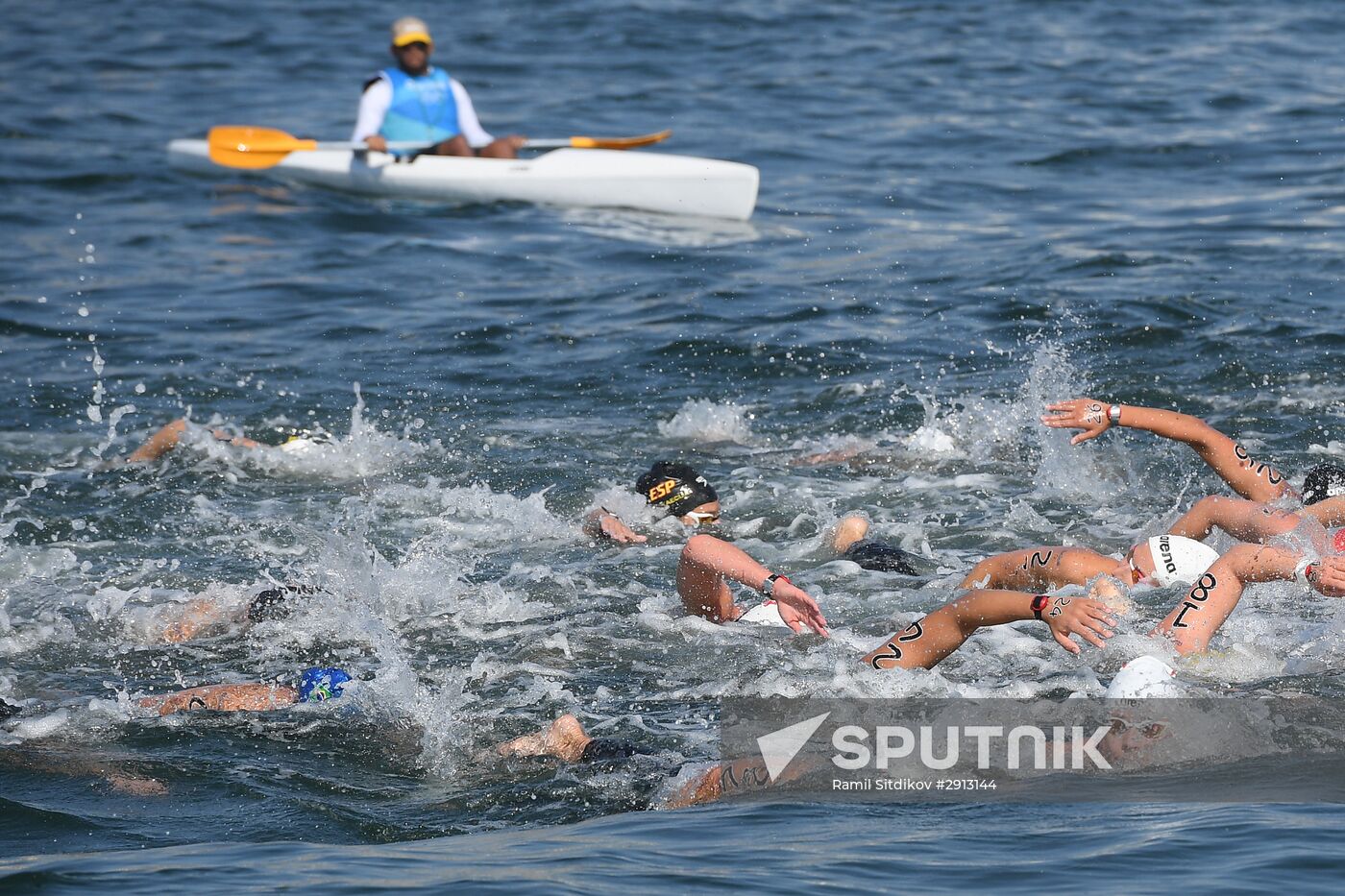 2016 Summer Olympics. Swimming. 10 km open water. Women