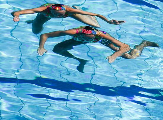 2016 Summer Olympics. Synchronized swimming duets. Technical routine