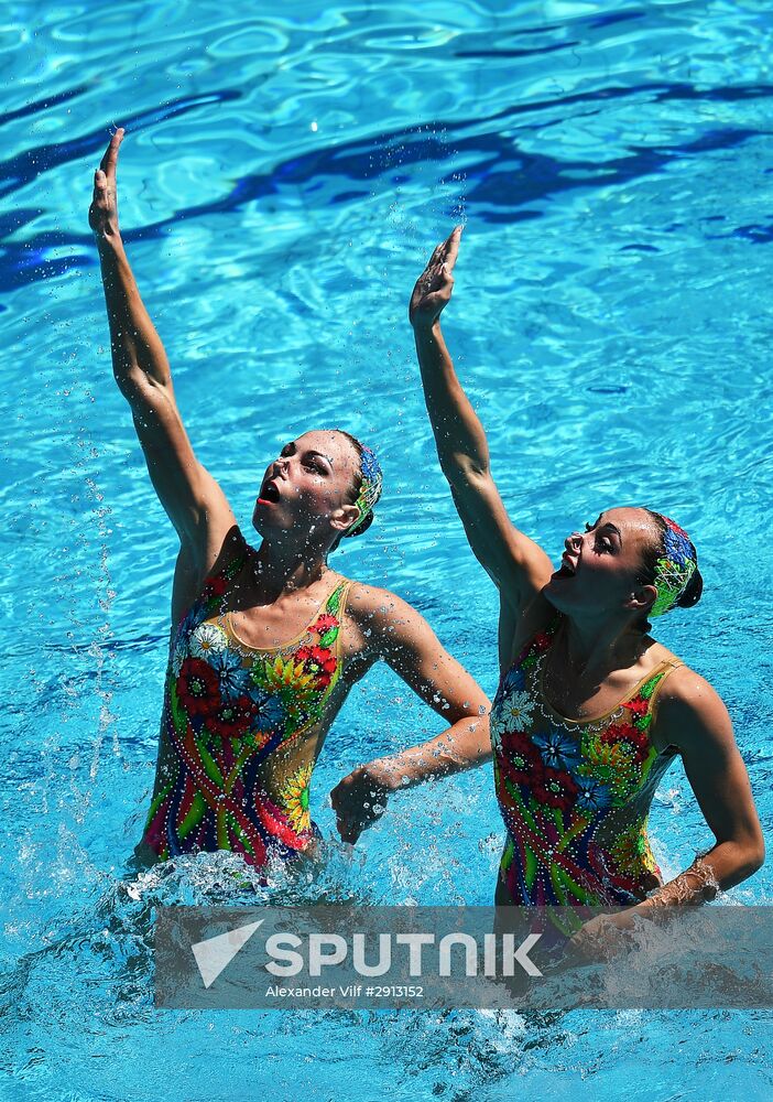 2016 Summer Olympics. Synchronized swimming duets. Technical routine