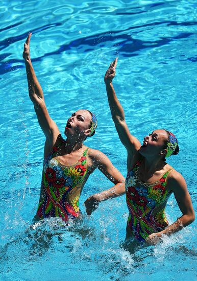 2016 Summer Olympics. Synchronized swimming duets. Technical routine