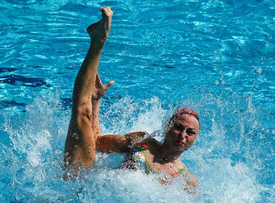 2016 Summer Olympics. Synchronized swimming duets. Technical routine