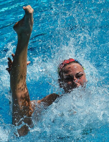 2016 Summer Olympics. Synchronized swimming duets. Technical routine