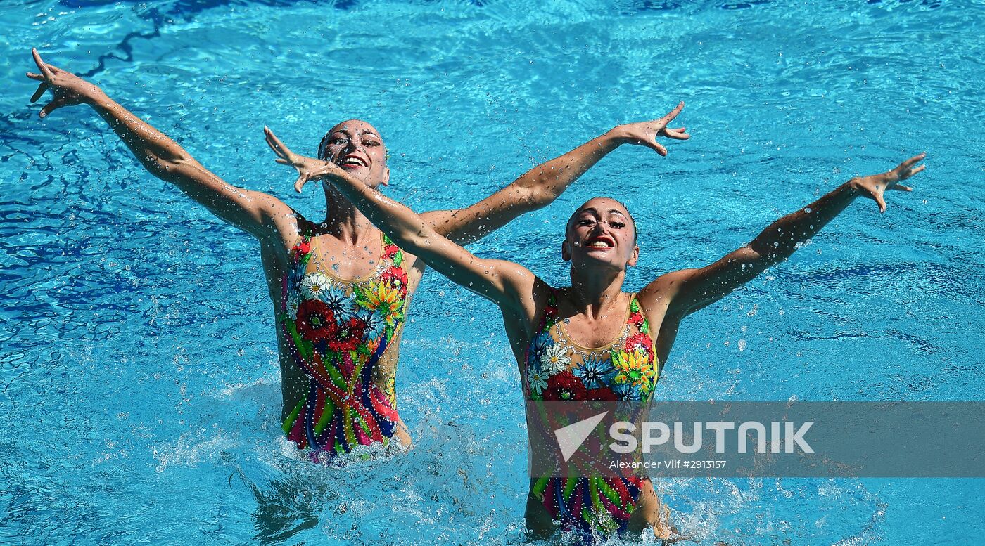 2016 Summer Olympics. Synchronized swimming duets. Technical routine
