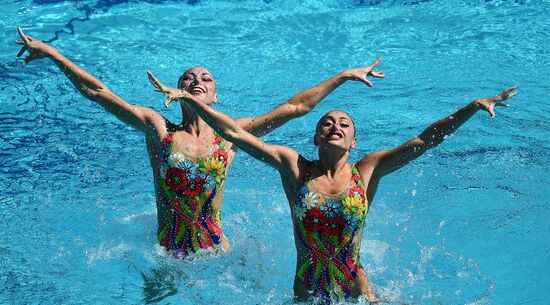 2016 Summer Olympics. Synchronized swimming duets. Technical routine