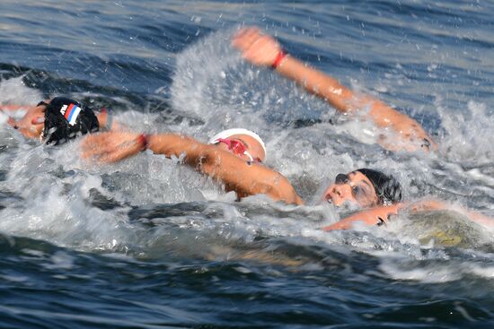 2016 Summer Olympics. Swimming. 10 km open water. Women