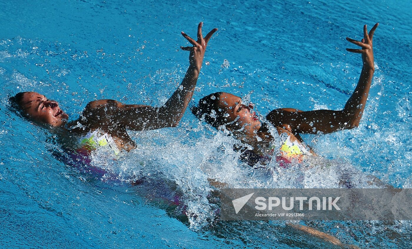 2016 Summer Olympics. Synchronized swimming duets. Technical routine