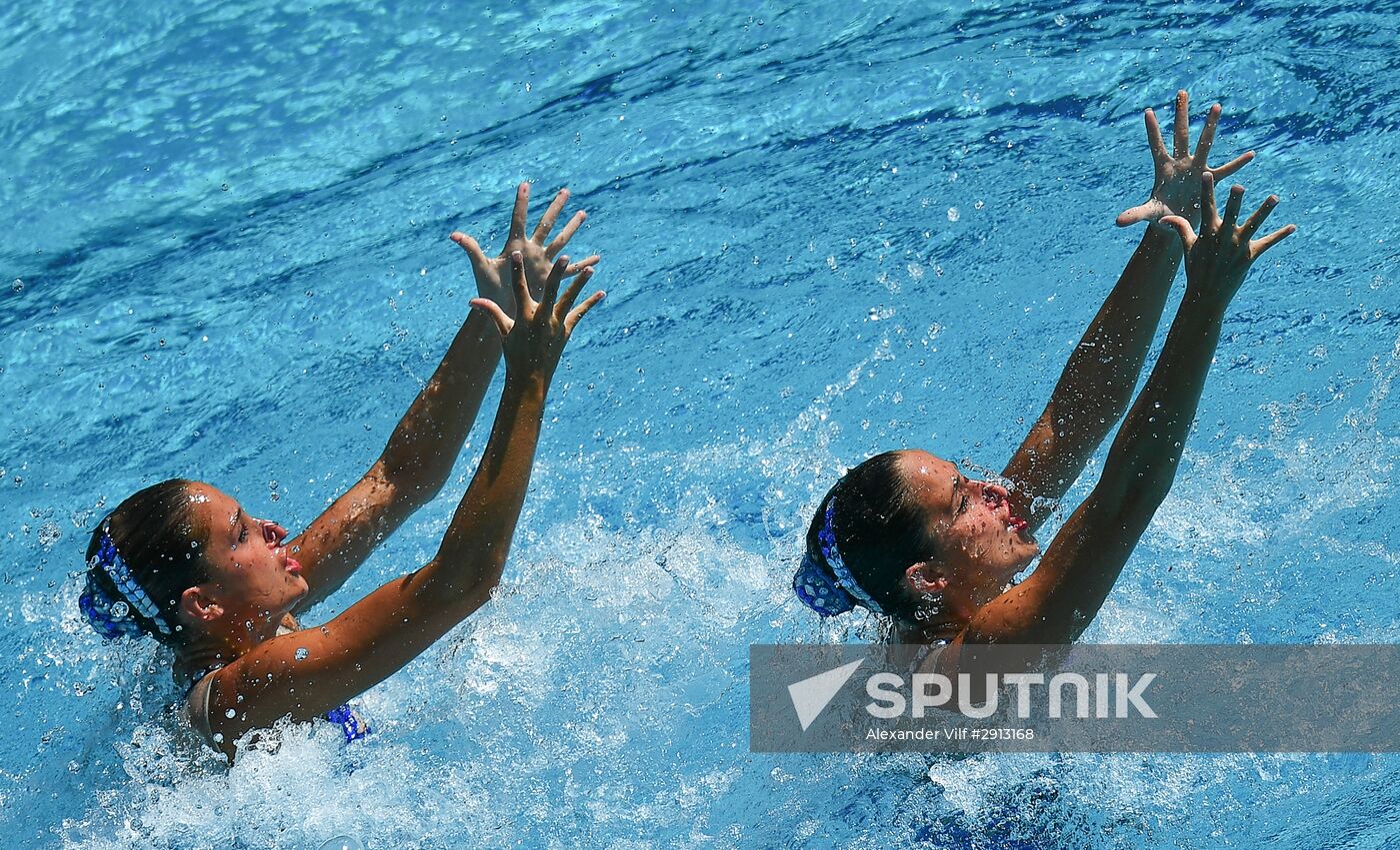 2016 Summer Olympics. Synchronized swimming duets. Technical routine
