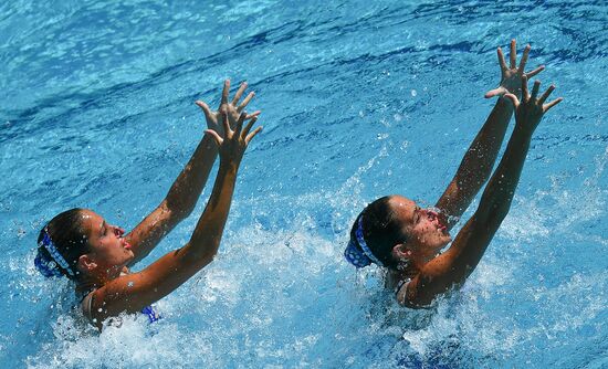 2016 Summer Olympics. Synchronized swimming duets. Technical routine