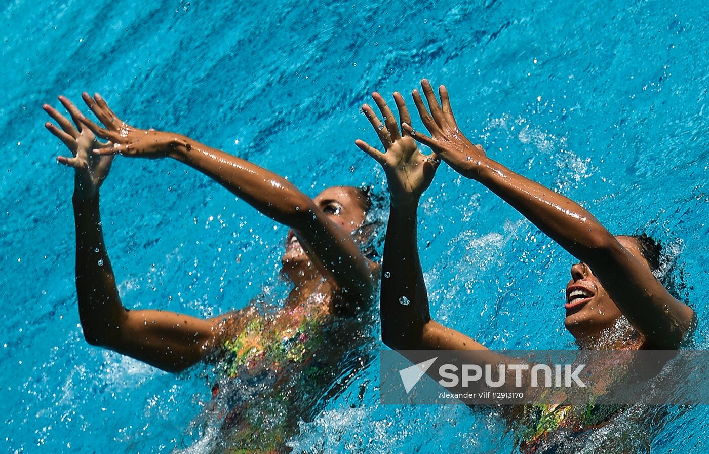 2016 Summer Olympics. Synchronized swimming duets. Technical routine