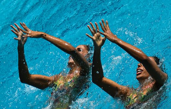 2016 Summer Olympics. Synchronized swimming duets. Technical routine