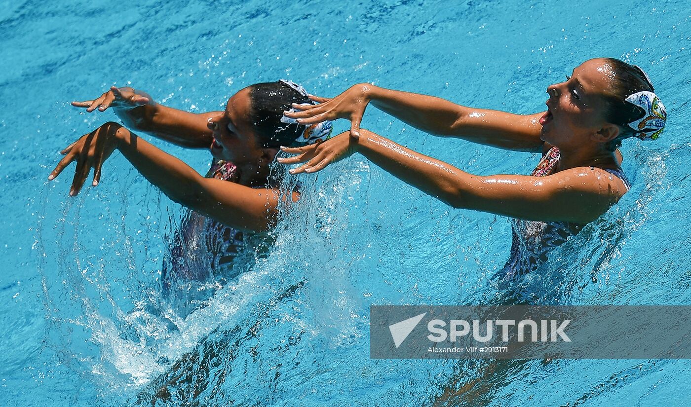 2016 Summer Olympics. Synchronized swimming duets. Technical routine