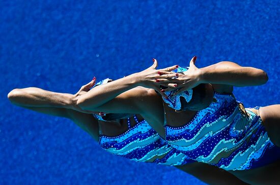 2016 Summer Olympics. Synchronized swimming duets. Technical routine