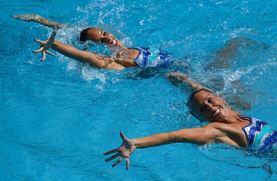 2016 Summer Olympics. Synchronized swimming duets. Technical routine