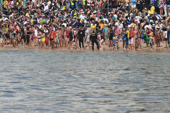 2016 Summer Olympics. Swimming. 10 km open water. Women