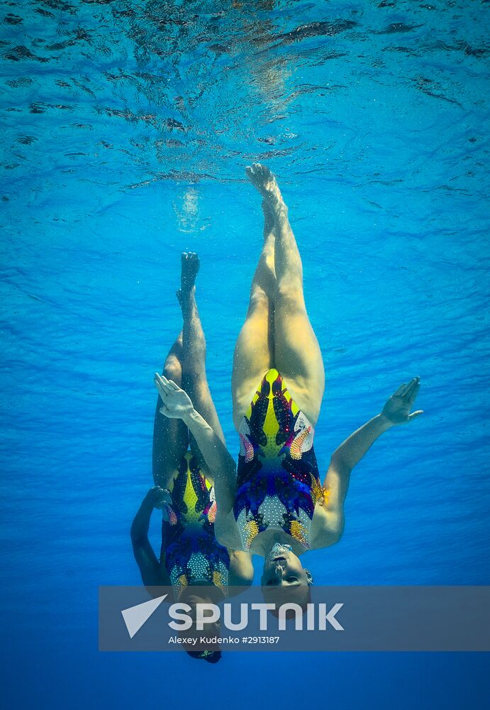 2016 Summer Olympics. Synchronized swimming duets. Technical routine