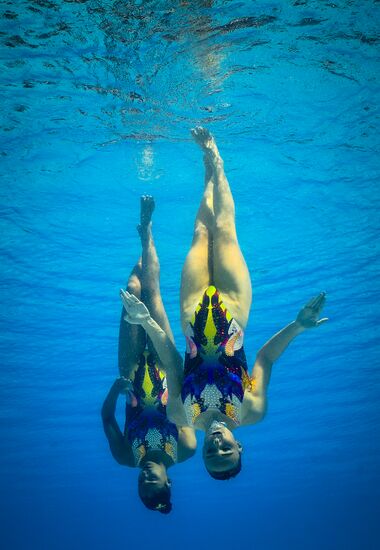 2016 Summer Olympics. Synchronized swimming duets. Technical routine