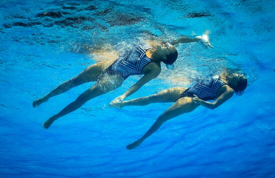 2016 Summer Olympics. Synchronized swimming duets. Technical routine
